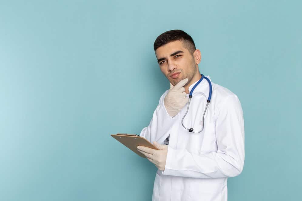 Young doctor for treating