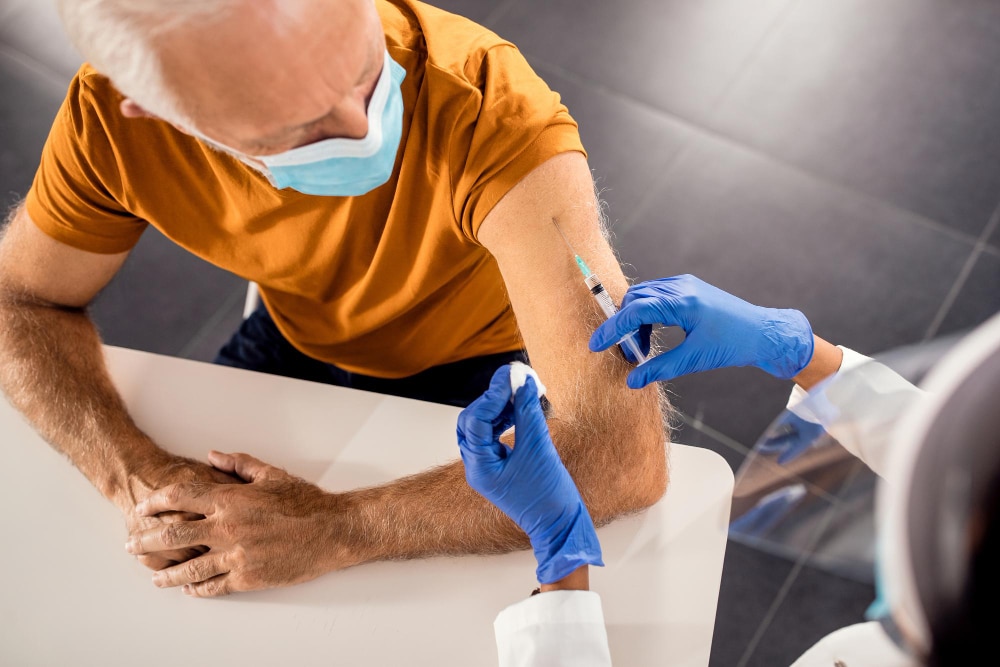 Elderly having a joint injections milford delaware